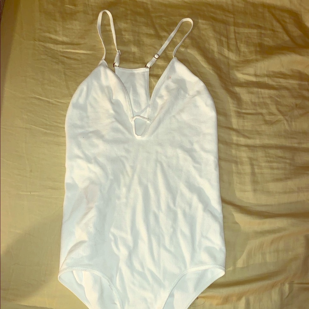 White move along bodysuit